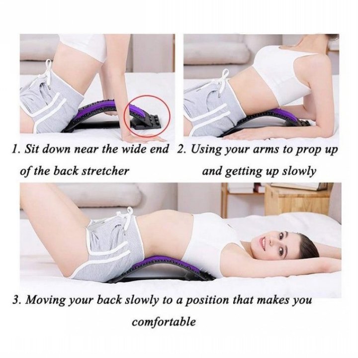 Back Pain Relief Back Stretcher Back Massager Lumbar Back Support Acupoint Massage